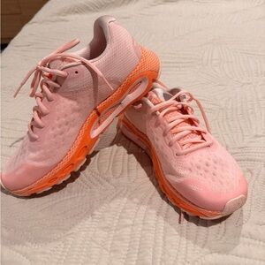 Under Armour Pink and Orange Athletic Shoes